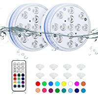 Luces Led Sumergibles De Orelpo- Luces Led De Piscina Impermeables Con Control Remoto (Rf)- Luces De Piscina…
